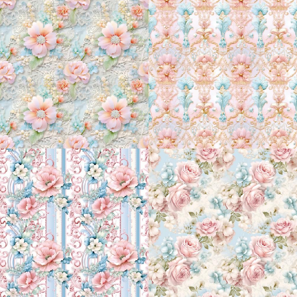 Papier do scrapbookingu, 6"x 6", 24 arkusze papieru, jednostronny papier kartonowy, 12 wzorów, dekoracyjny papier do tworzenia kartek w tle do albumów fotograficznych(Pink 48 Sheets)