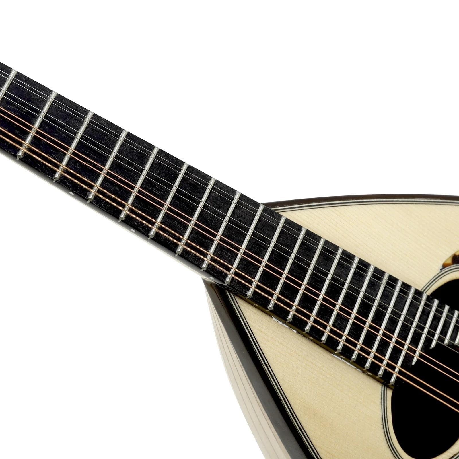 Mandolina Dla Początkujących Klasyczna Gitara Mandolina 8strunowa Instrumenty Strunowe Z Misą Gitarową I Akcesoriami Do Strun Capo Pick