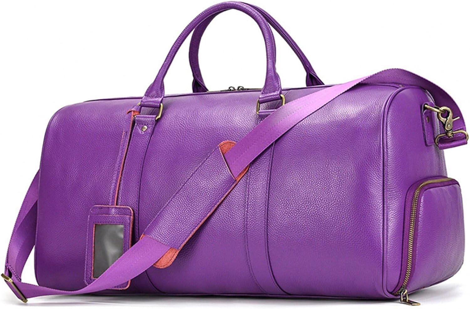 Amazon.co.jp: 2-Way Travel Bag, Genuine Leather, Boston Bag
