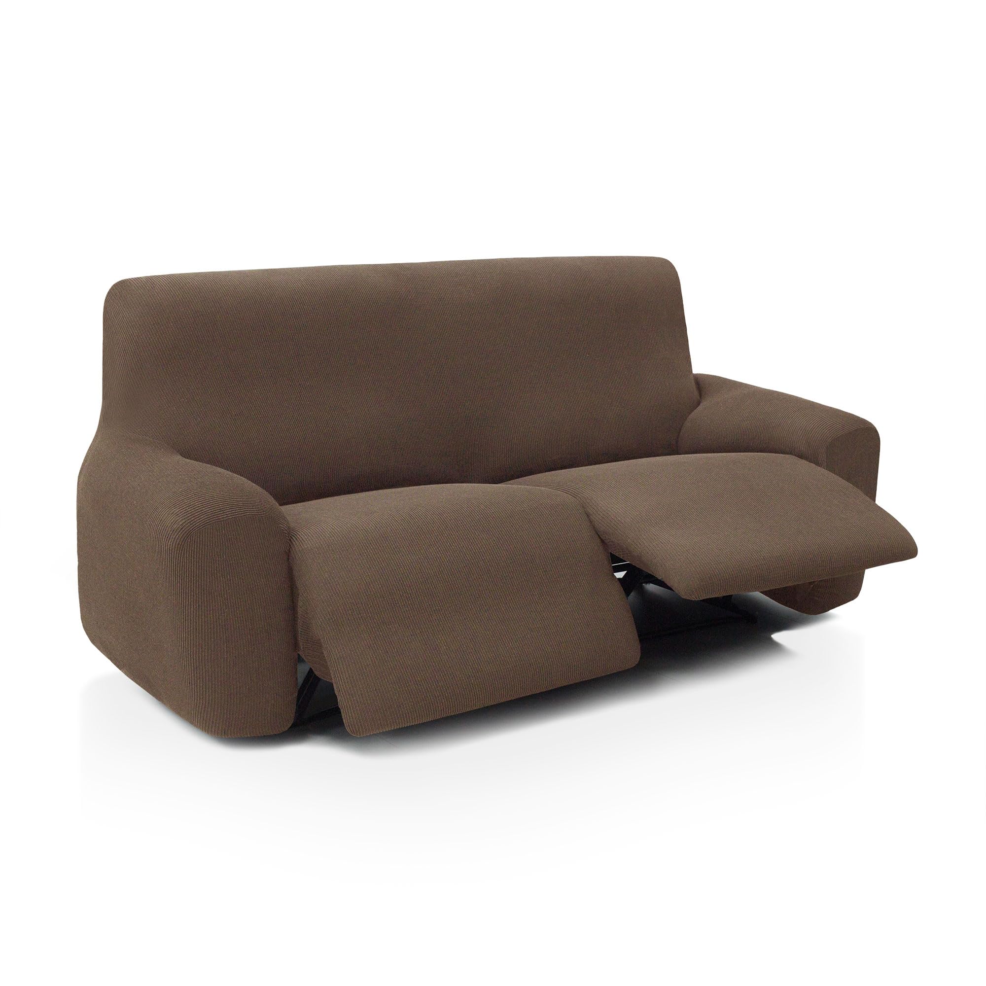 Funda Elástica Sofá Relax Pies Juntos Reclinable Dos Plazas Dos Pies de 135 a 210 cm | Modelo Reale | Ante | Funda Sofá Abatible | Protector de Calidad Tejido Jacquard Tacto algodón