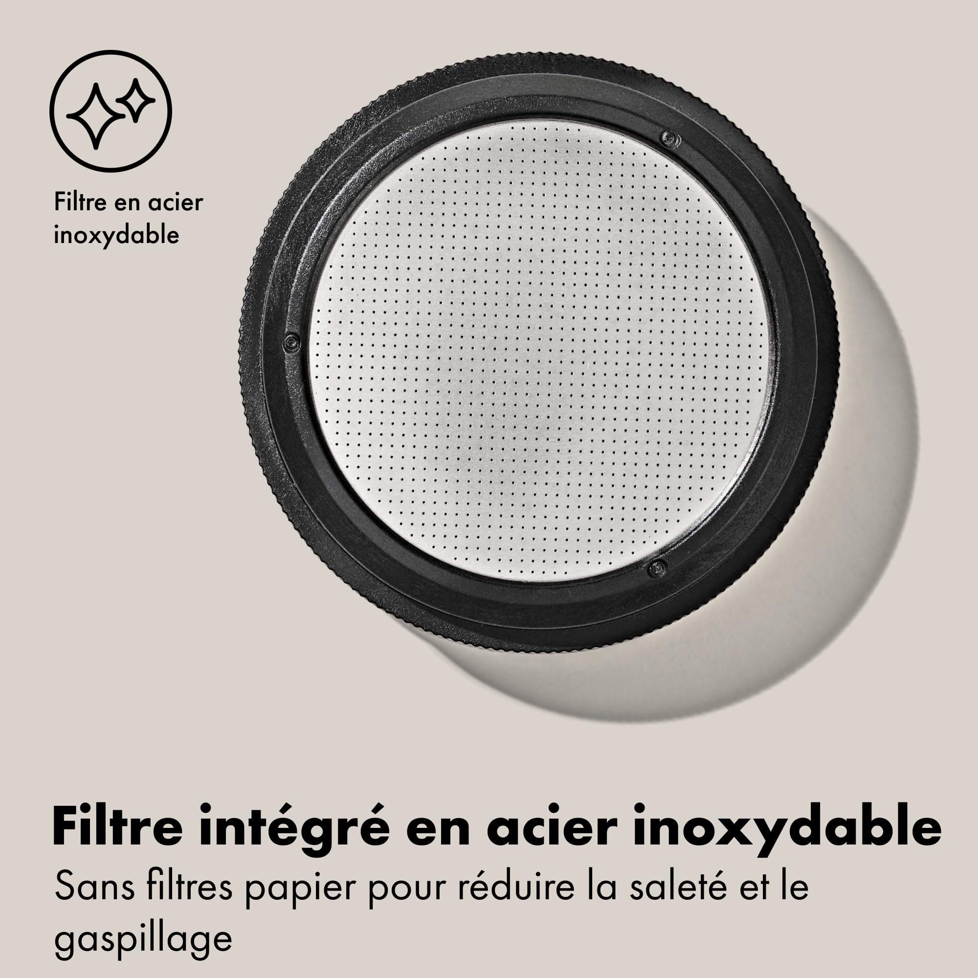 OXO Brew Rapid Cafetière – cafetière manuelle portable avec filtre intégré en acier inoxydable, intensité réglable, compacte et légère, sans besoin de dosettes ni filtres en papier