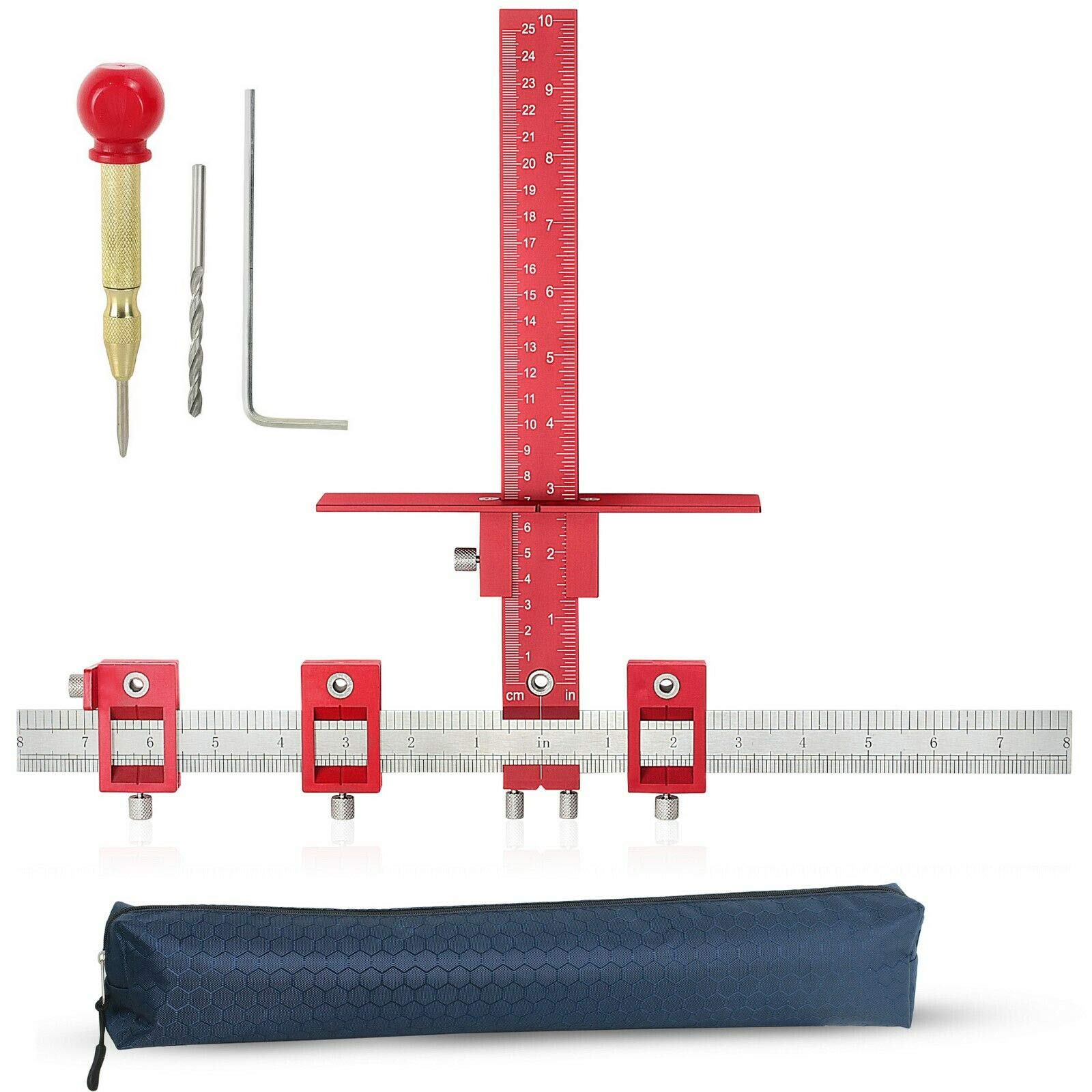 Buy Hardware Jig, Aluminium Adjustable Punch Locator Drill