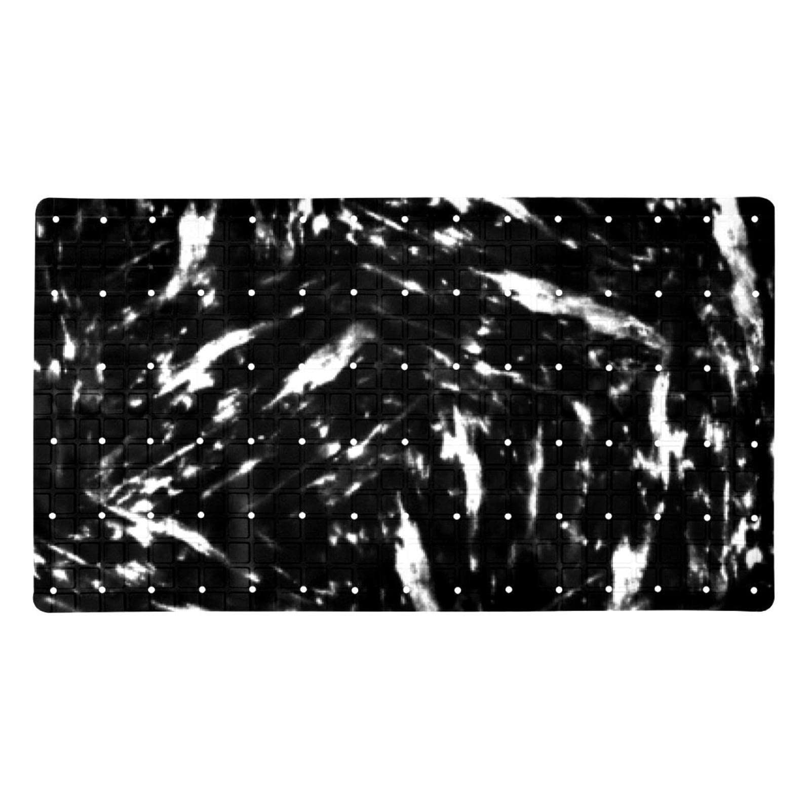Alfombra de baño de mármol elegante con ventosas de seguridad