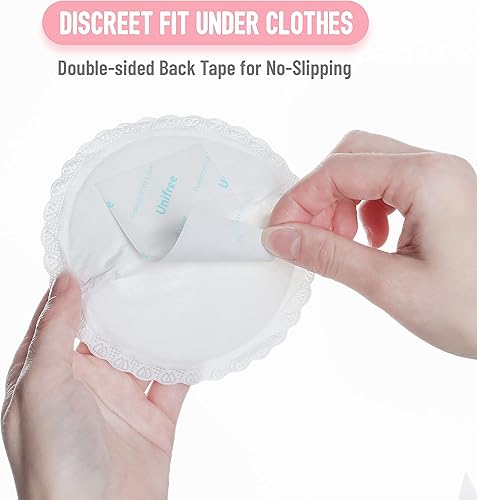 Miniatura 4 de Unifree Almohadillas de lactancia desechables, almohadillas para lactancia materna, absorción superior y diseño ultra suave a prueba de fugas,
