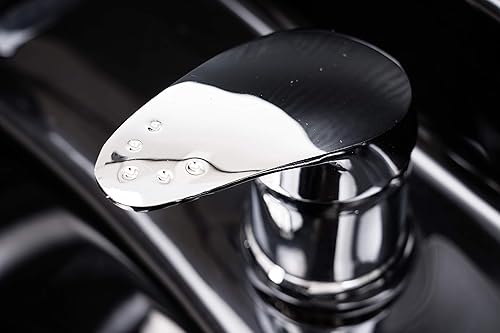 Miniatura 6 de BarberPub Estación multifuncional de lavabo de champú con cuenco de champú para estilista, gabinete de belleza de spa de salón con rociador de