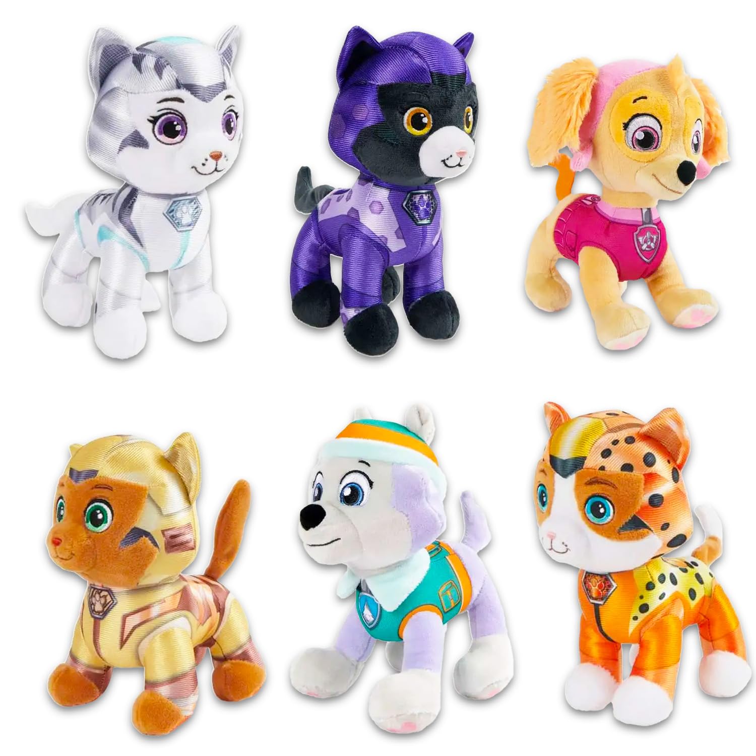 Amazon.com: Paw Patrol Cat Pack Plush Toy Set - 6 Pack Bundle with