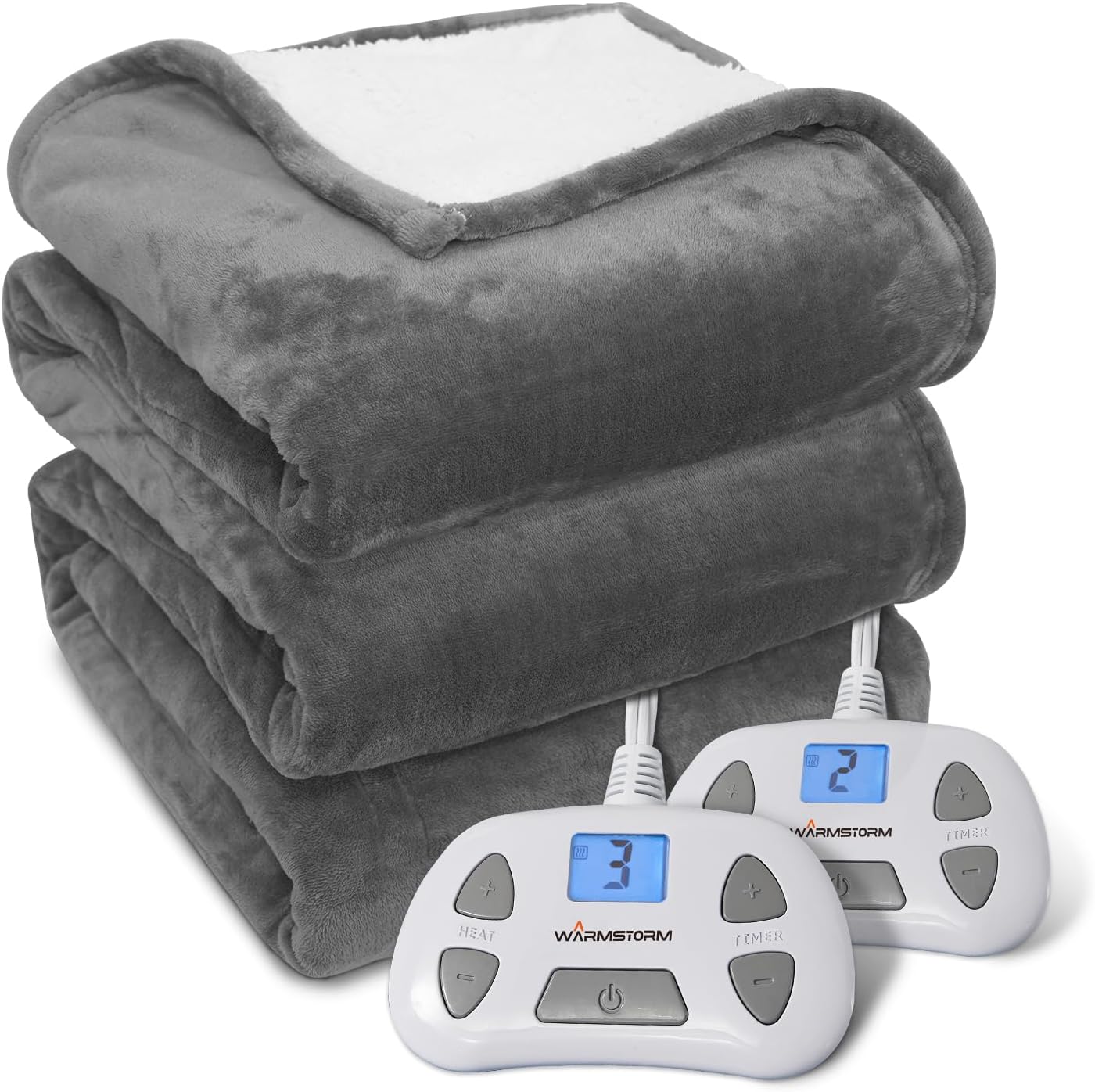 Warm Storm Electric Heated Blanket King Size Dual Control