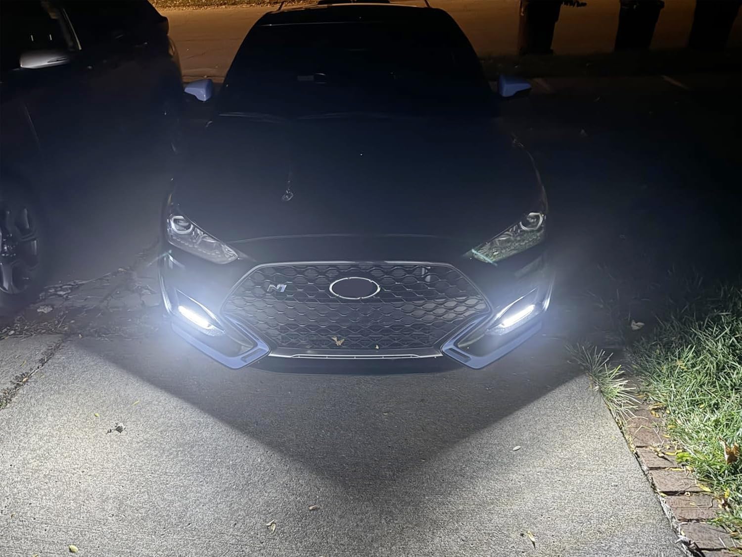 iJDMTOY 7-Inch Universal Fit Clear Lens Xenon White High Power LED Daytime Running Light Bar (DRL) With Brackets, Wirings