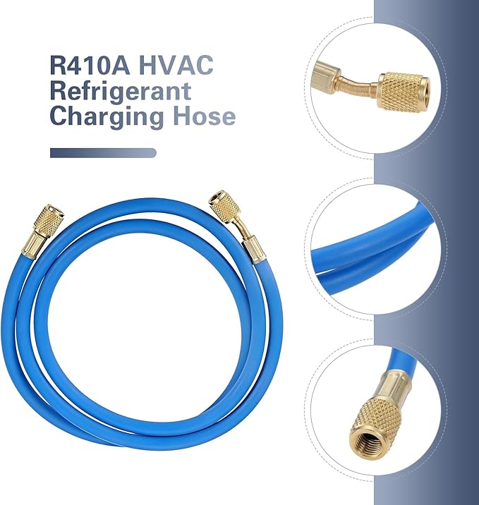 Mangueras de Carga de Refrigerante AC WZP, 60 Pulgadas, 800 PSI miniatura 3