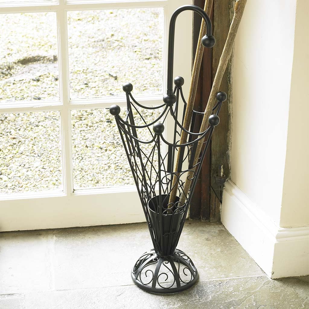 Dibor Cast Iron Decorative Indoor Hallway Umbrella Stand Umbrella Holder - H70cm