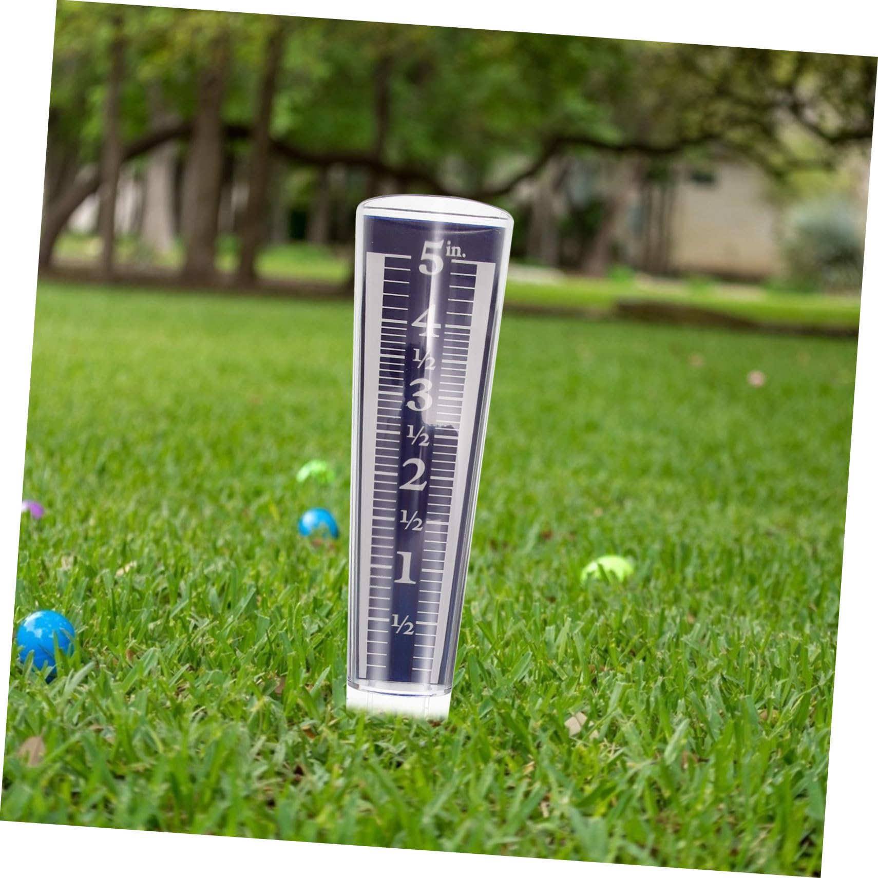 iplusmile 5 Teiliges Regenmesser Gartenmessgerät Regenmessgerät Transparent Großes Messgerät Ersatzrohrwerkzeug Für Den Außenbereich Wasserdicht Rasenzubehör Wetterstation Für