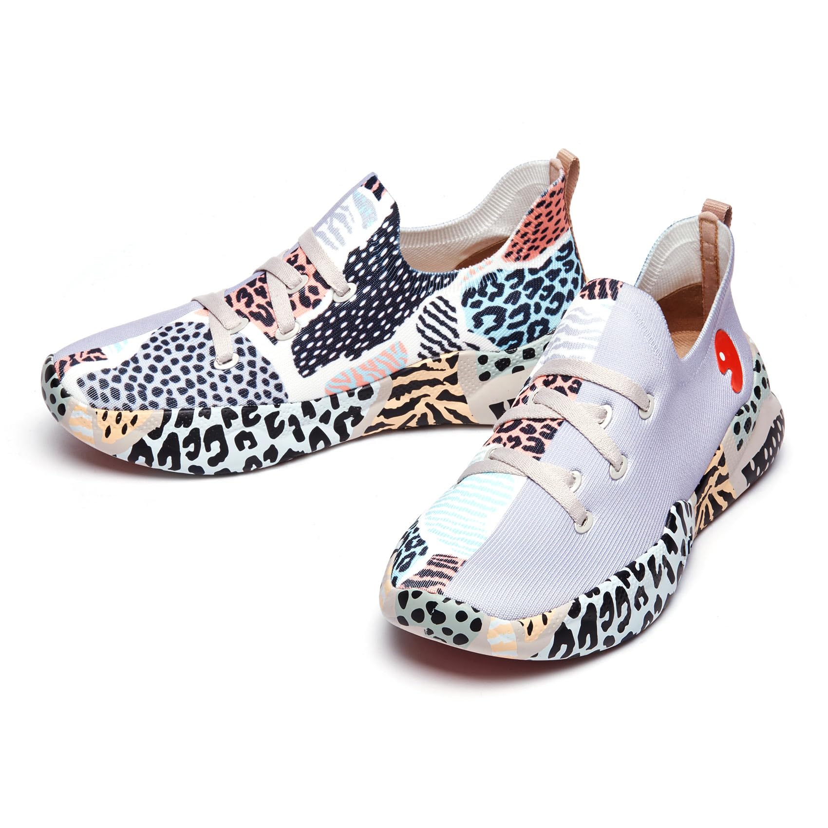 UIN Scarpe da Ginnastica Leggere da Passeggio Leggere Scivolate Occasionali Scarpe da Ginnastica da Tennis Dipinte con Comodo