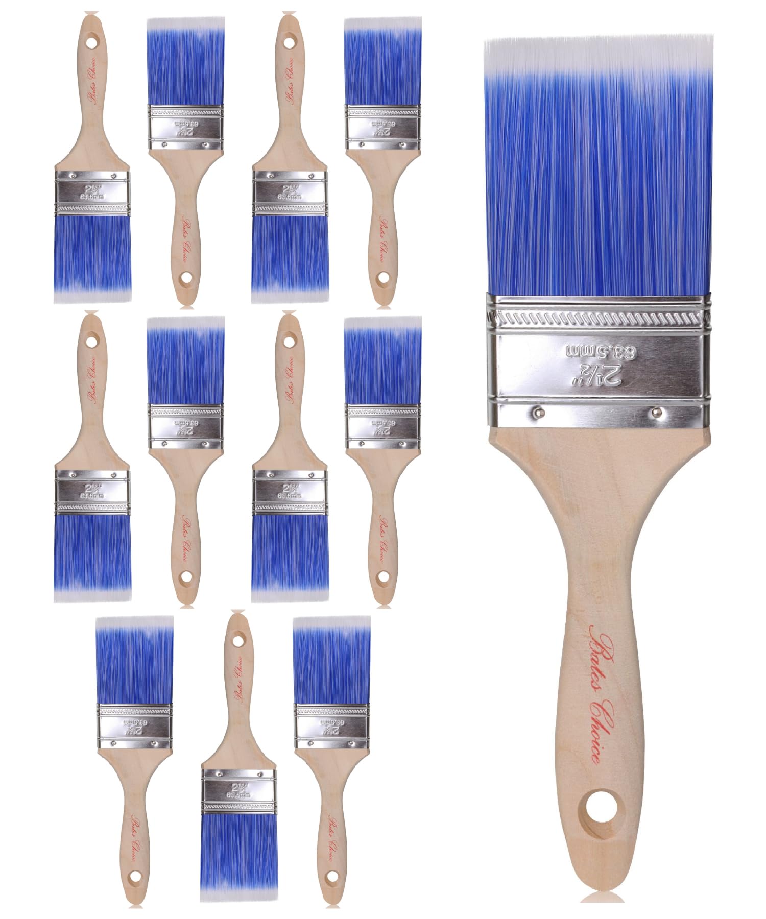 Bates Paint Brushes - 6 Pack for Walls & Projects -23 Bates Paint Brushes - 6 Pack for Walls & Projects -23