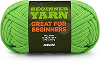Vista 52 de 60g de hilo rosa verde para ganchillo y tejer; 66m (72 yardas) de hilo de algodón para principiantes con puntadas fáciles de ver; Peso medio de hilo