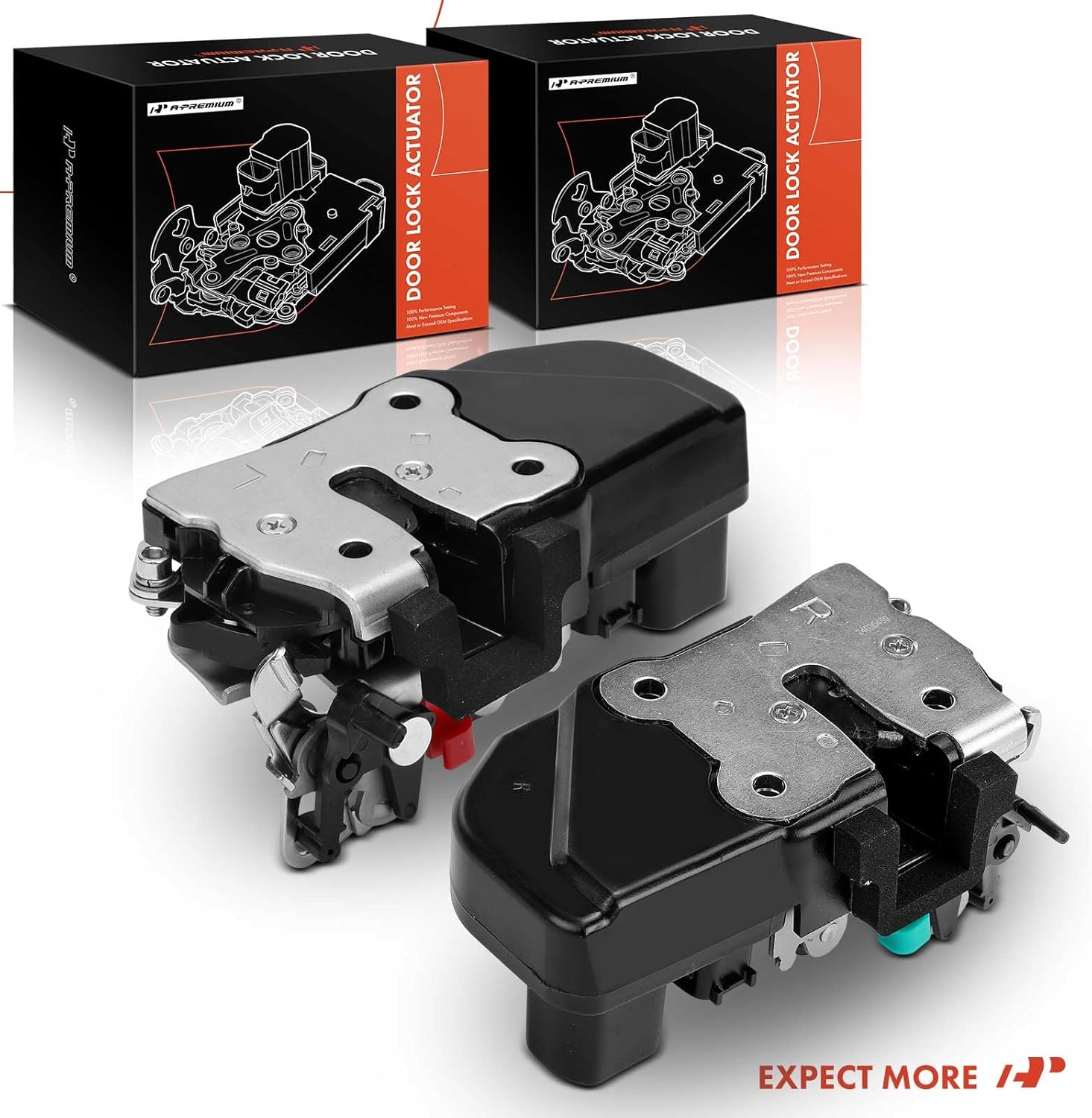 A-Premium Door Lock Latch Actuator Compatible with Dodge & Ram Vehicles - Dakota, with Power Locks - Rear Driver and Passenger Side, 2-PC Set, Replace# 55112605AB