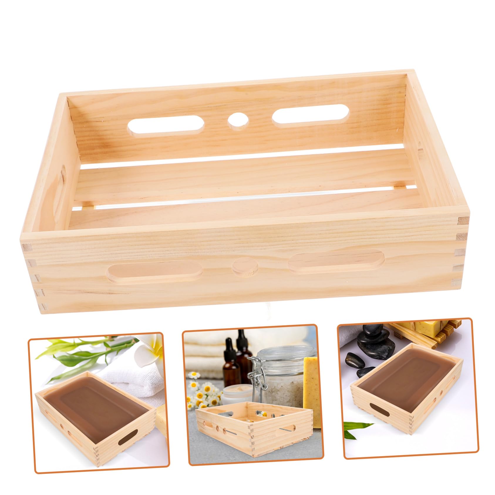Sewroro Holz Seifenschale Für Badezimmer Und Küche Stabiler Seifenhalter Aus Kiefer Für Handgemachte Seifen Und Schwämme Mit Belüfteten Seiten Für Optimale Trocknung