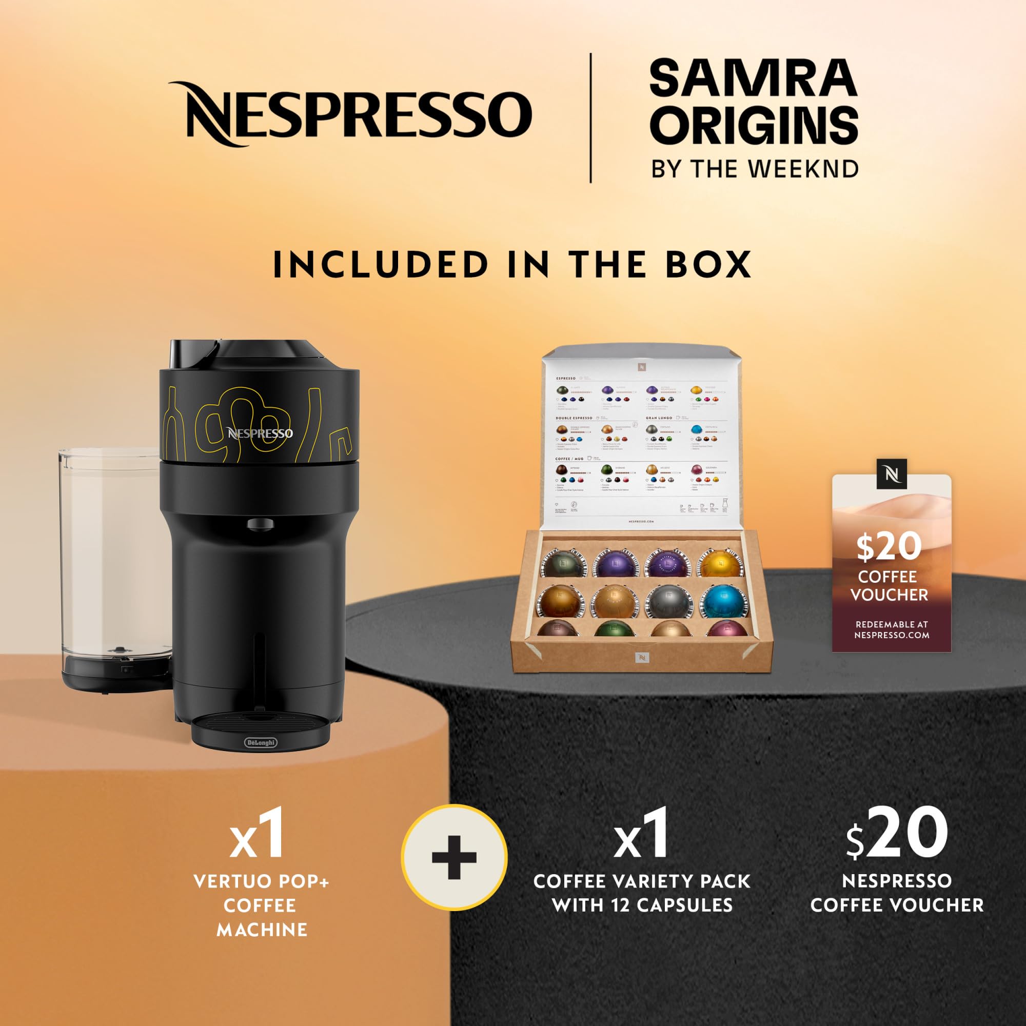 Nespresso Samra Origins Vertuo Pop+ Coffee & Espresso Maker by De'Longhi view 3