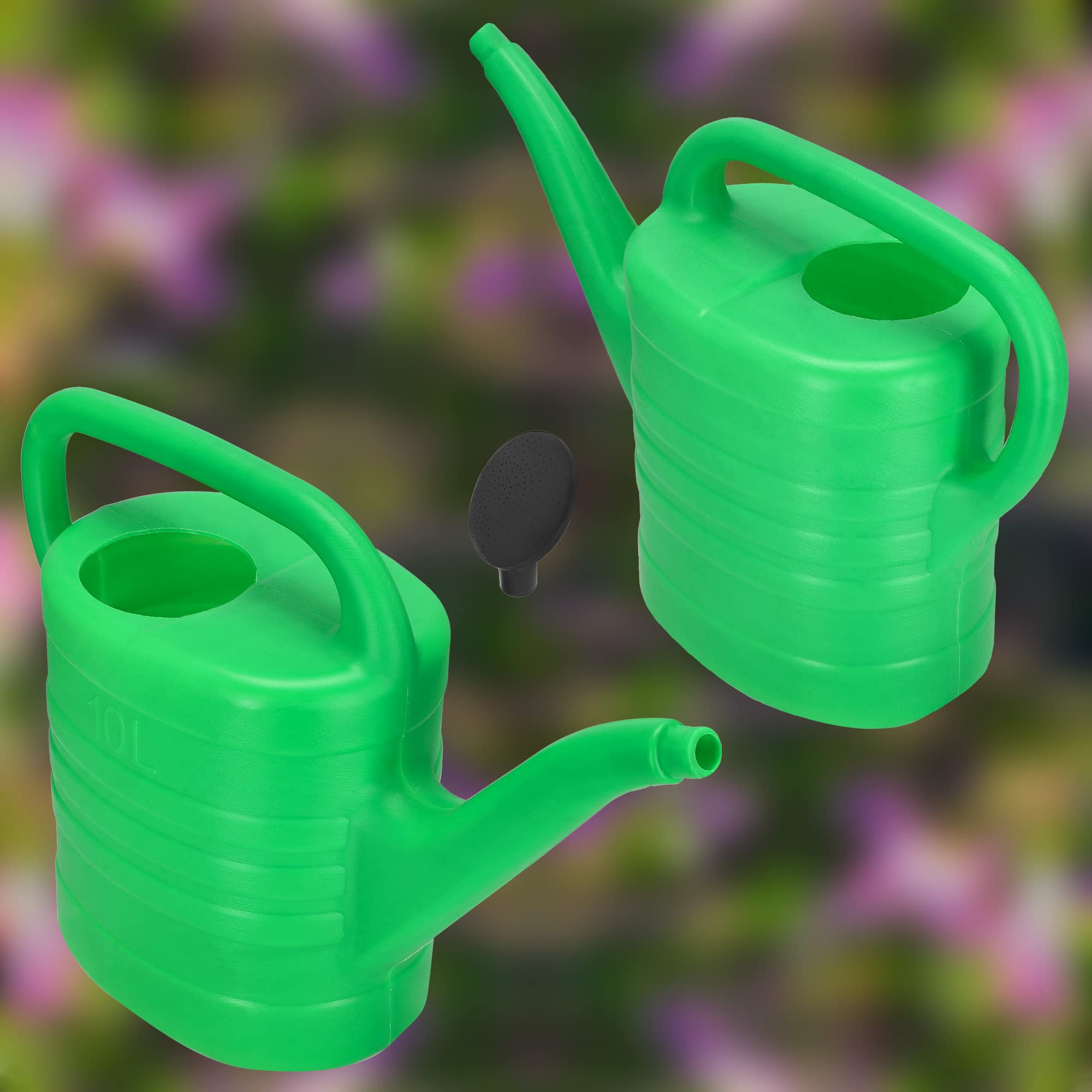 KOTARBAU® Regadera Plantas - Plástico - 10 L - Verde - Regaderas para Macetas - con Boquilla Extraíble para Jardín