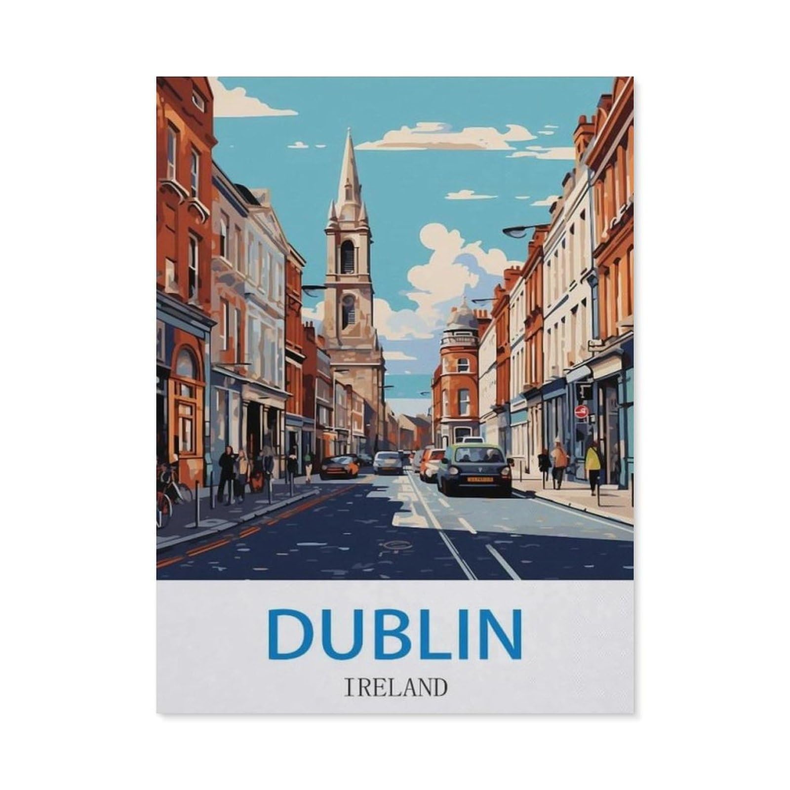 BEAYODKP 5D Diamond Painting Kits，Dublin Ireland（30x40cm）