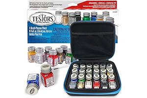 Testors Model Paint Kit: Enamel Paint and Storage Case for Seamless Model Painting