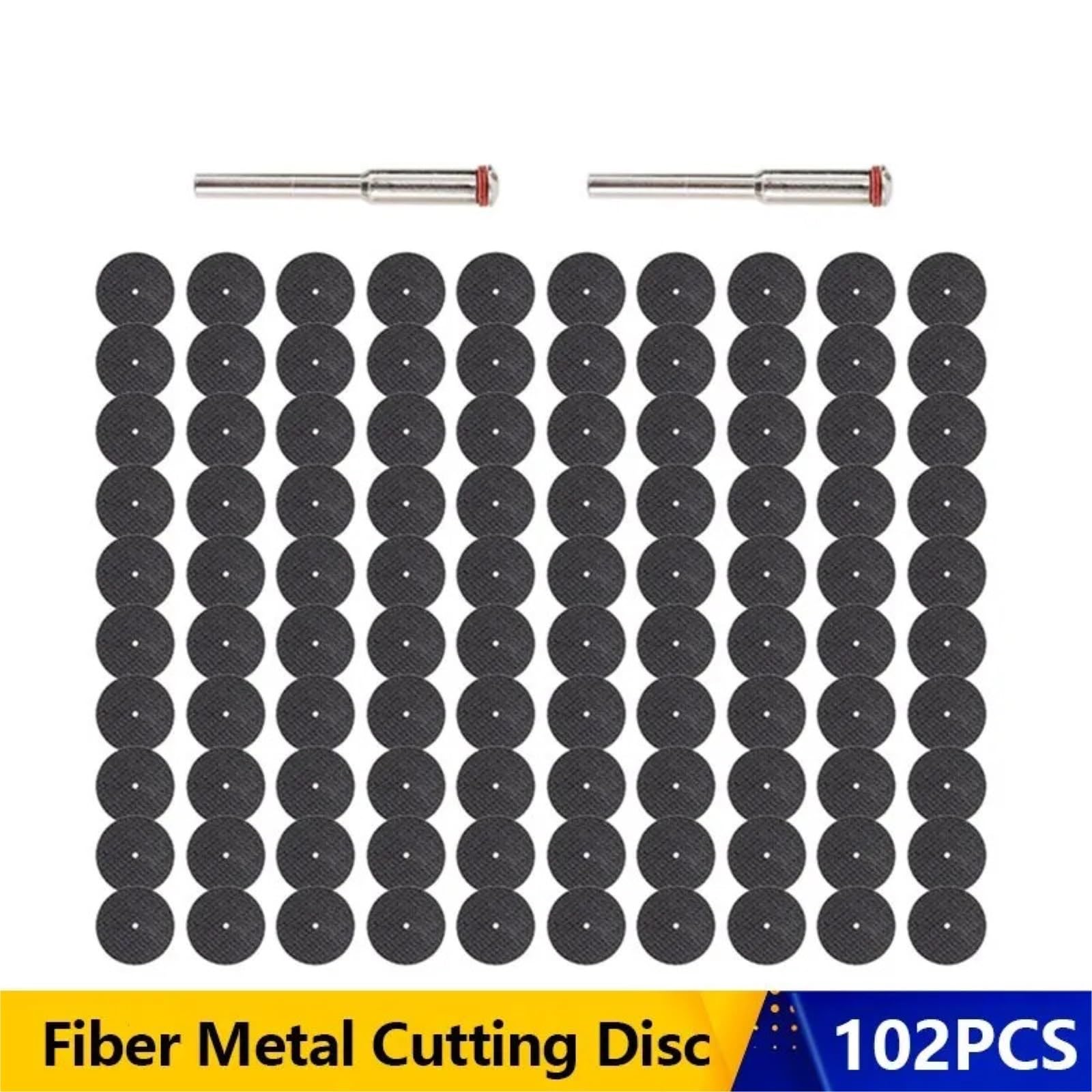 Brzeszczot do cięcia metalu 102 szt. Metalowa tarcza do cięcia z trzpieniem 1/8 '' odcinająca Tarcza ścierna Piła tarczowa