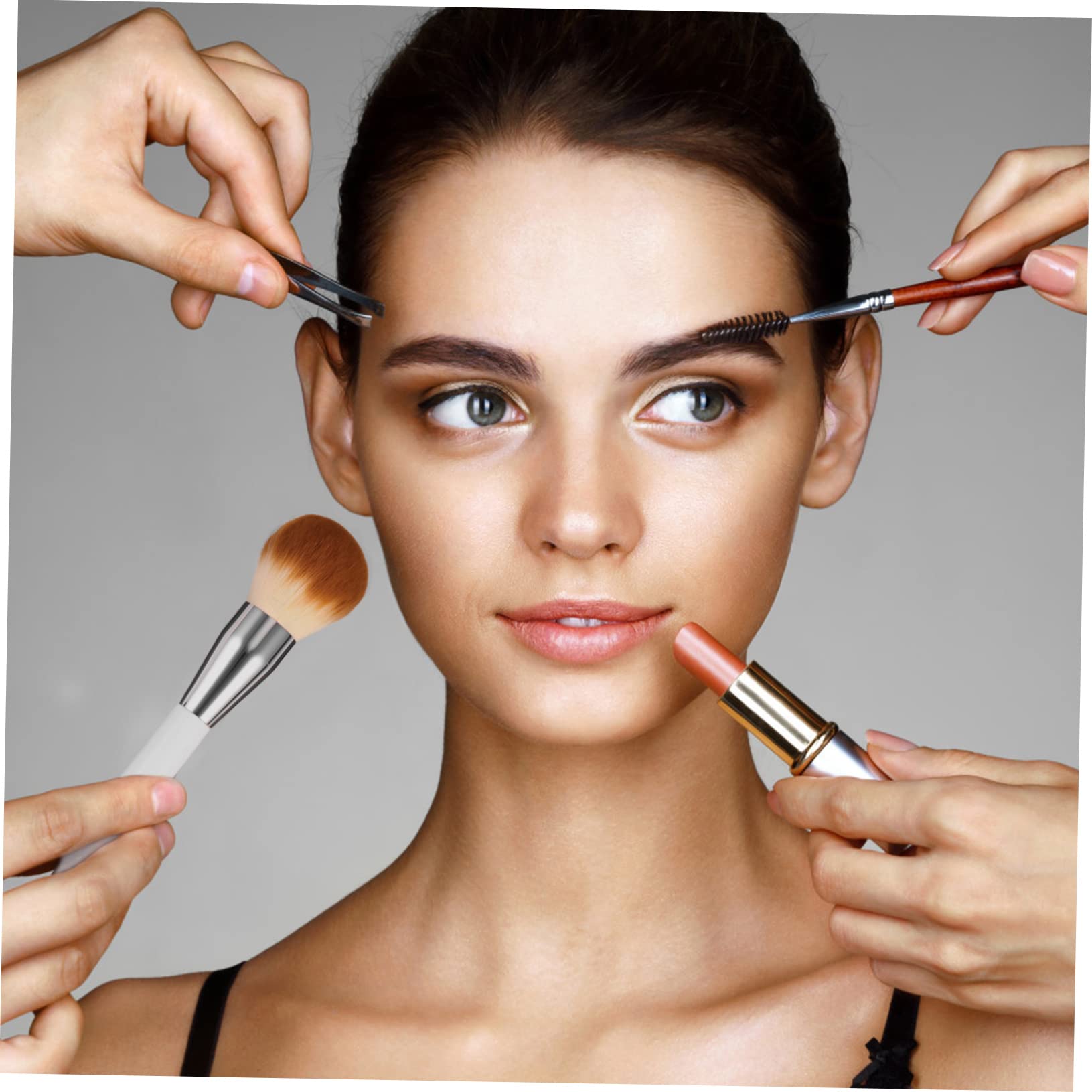 Outanaya Fluffy Blush Brush for Women Girls Makeup Powder Foundation Brush Set Ergonomic Design for Quick Application