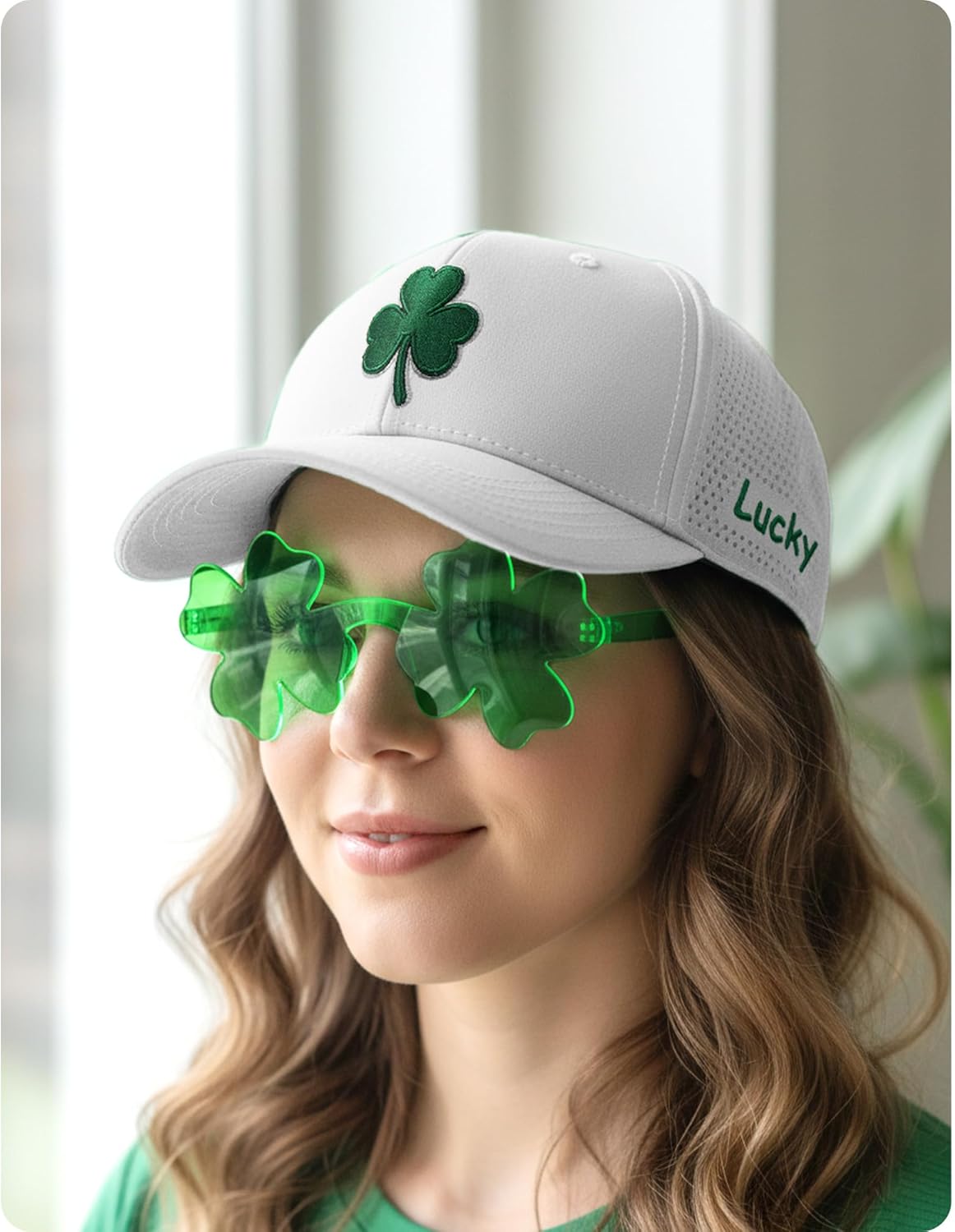 St Patricks Day Hat for Men Women, Saint Pattys Lucky Shamrock Trucker Hat,Irish Gifts Accessories - Image 8