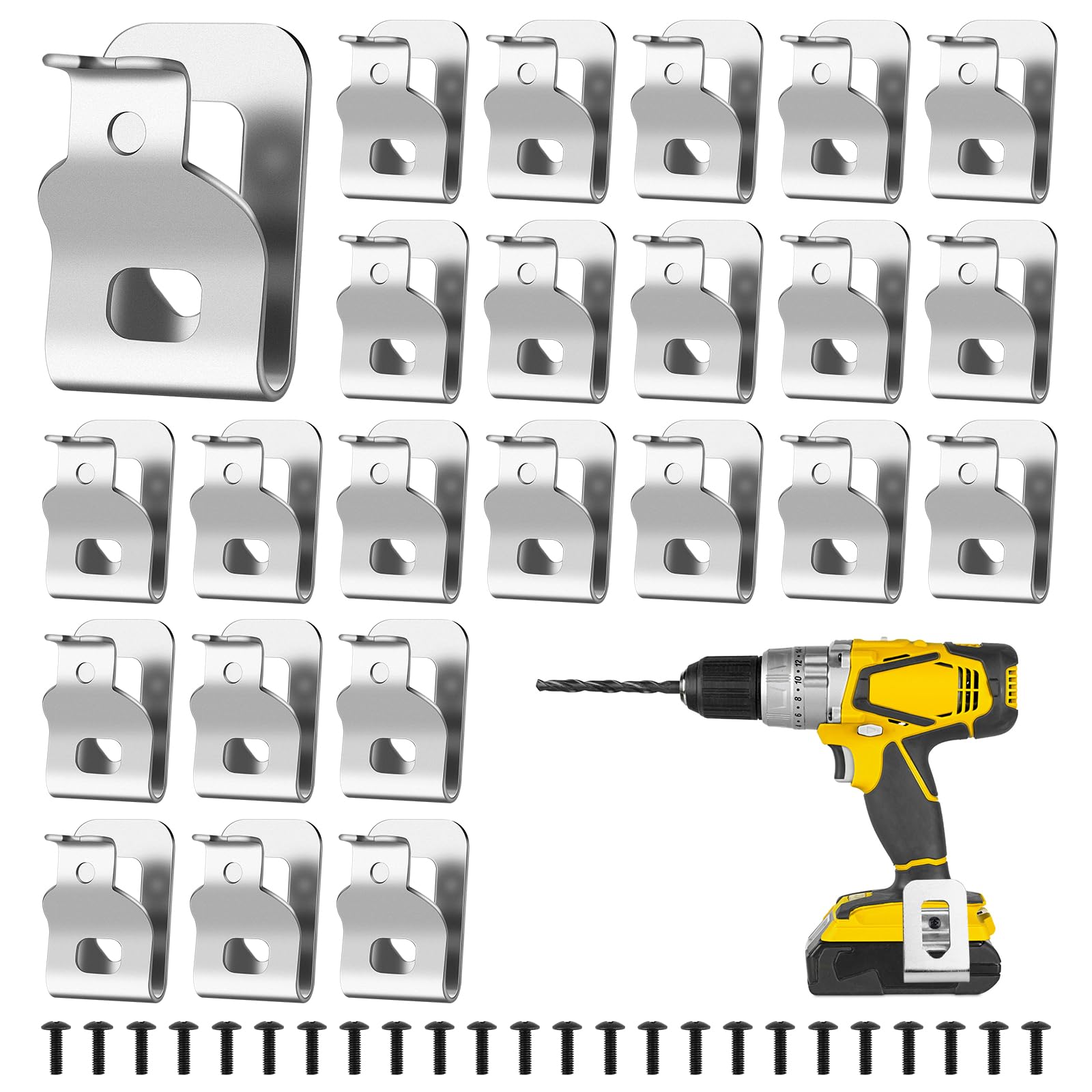 Clip de ceinture Dewalt anti-chute lot de 24 crochets en acier inoxydable 304 pour N268241