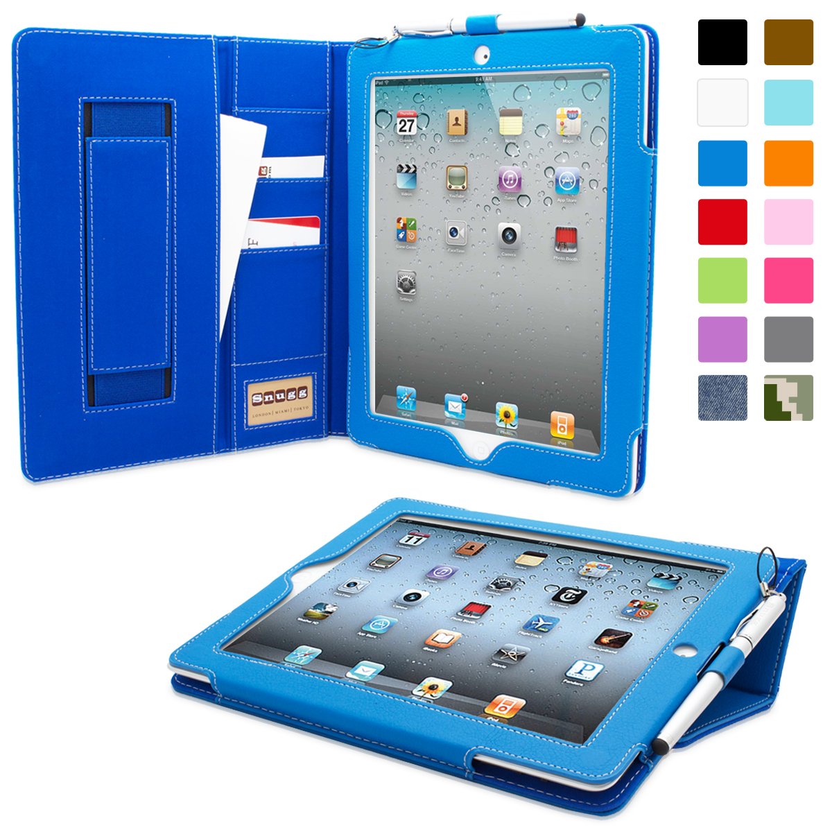 Amazon | 英国Snugg社製 Apple iPad 2 ケース - エグゼクティブカバー