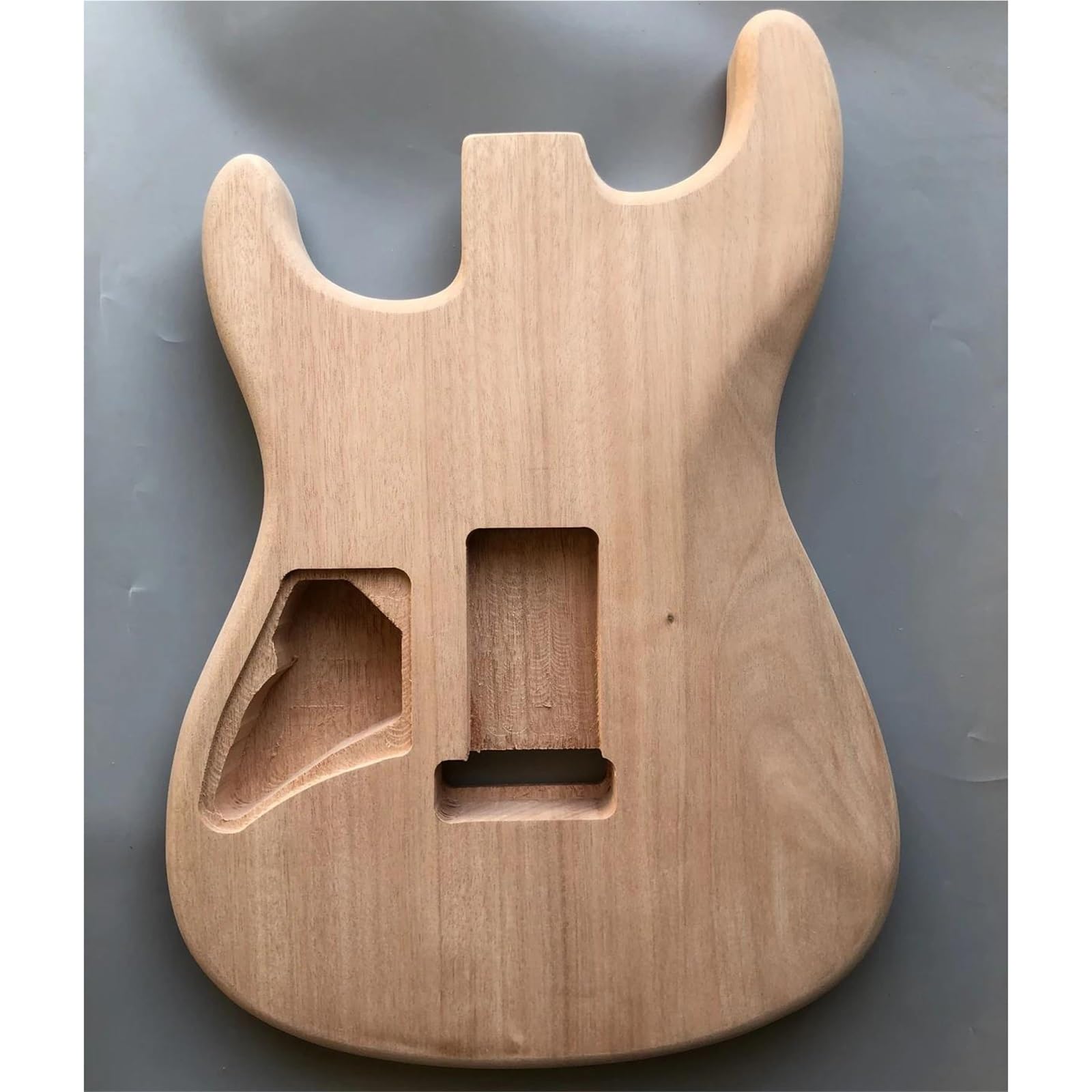 Unfinished Guitar Body Unfinished DIY Electric Guitar Mahogany Body HH Pickup Holes