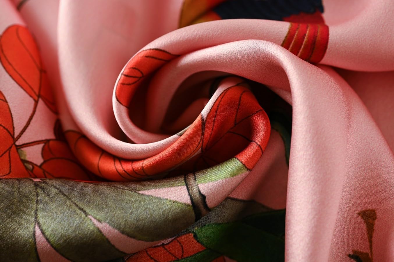 Women's Silk Short Robe Bathrobe Nightgown Pajamas 100% Mulberry Silk for Women - Classic Batwing Sleeves - Image 7