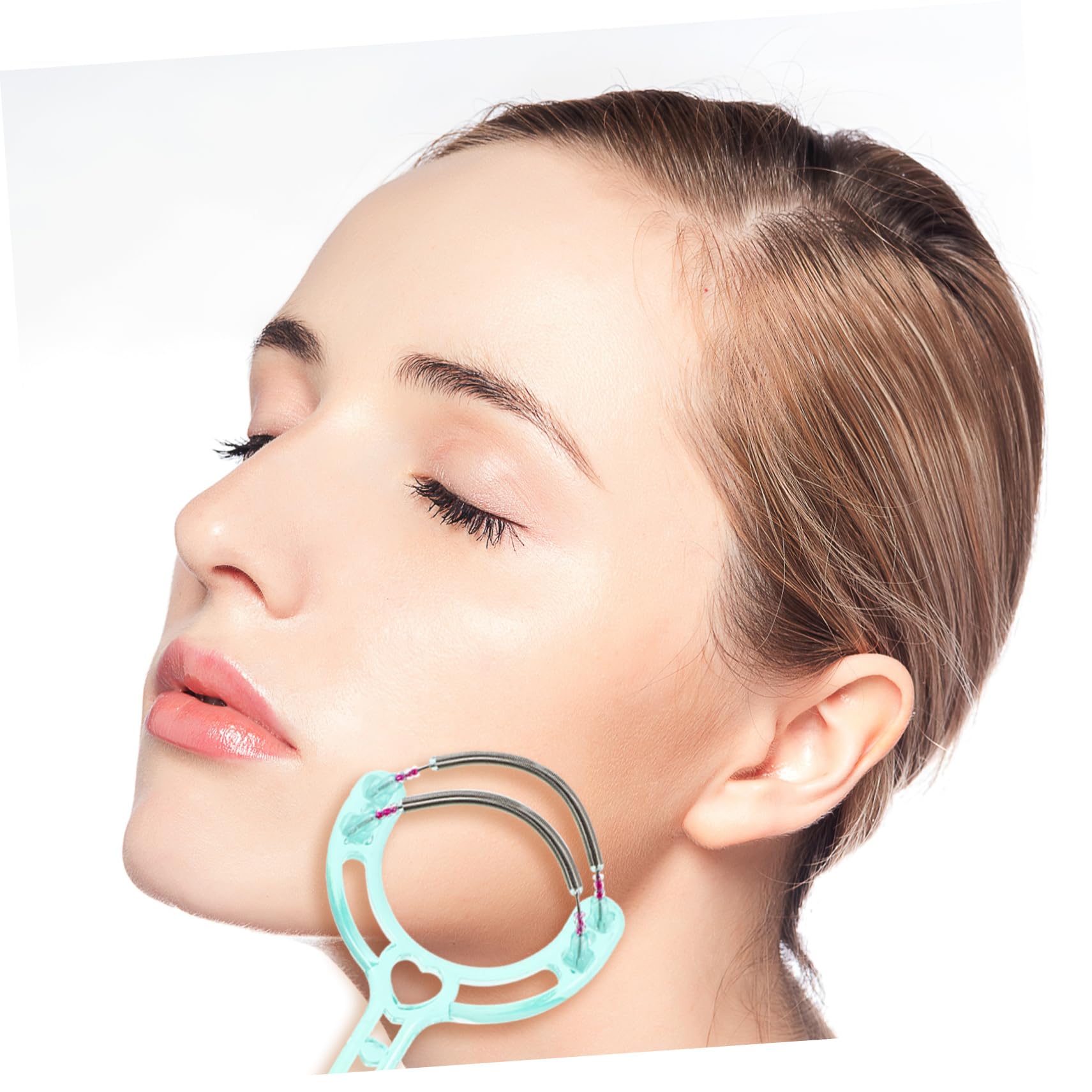 ARTSEWPLY Dual Spring Facial Hair Remover Tool Manual Epilator for Quick Hair Removal Forehead Cheeks Upper Lip and Chin for Smooth Skin