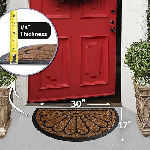 Miniatura 3 de Paquete de 2 tapetes para puerta, extra duraderos de 30 x 18 pulgadas, tapetes de bienvenida, tapetes para puerta al aire libre, tapete resistente