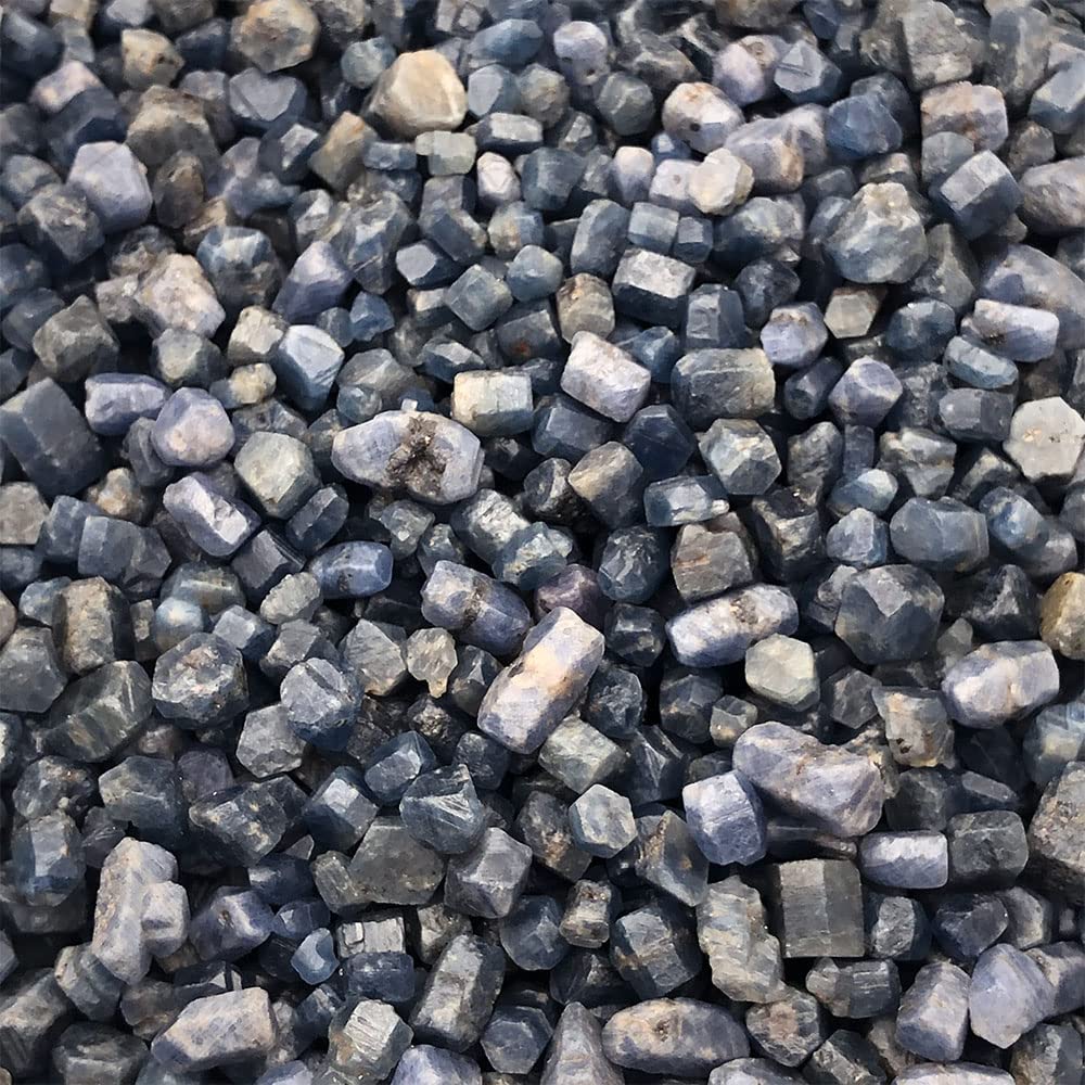 Cristallo Naturale Grezzo 50 g/Pacco Lotto raro Grezzo Zaffiro Naturale corindone Blu Campione Pietra di Cristallo Pietre preziose sfuse Collezioni di casa