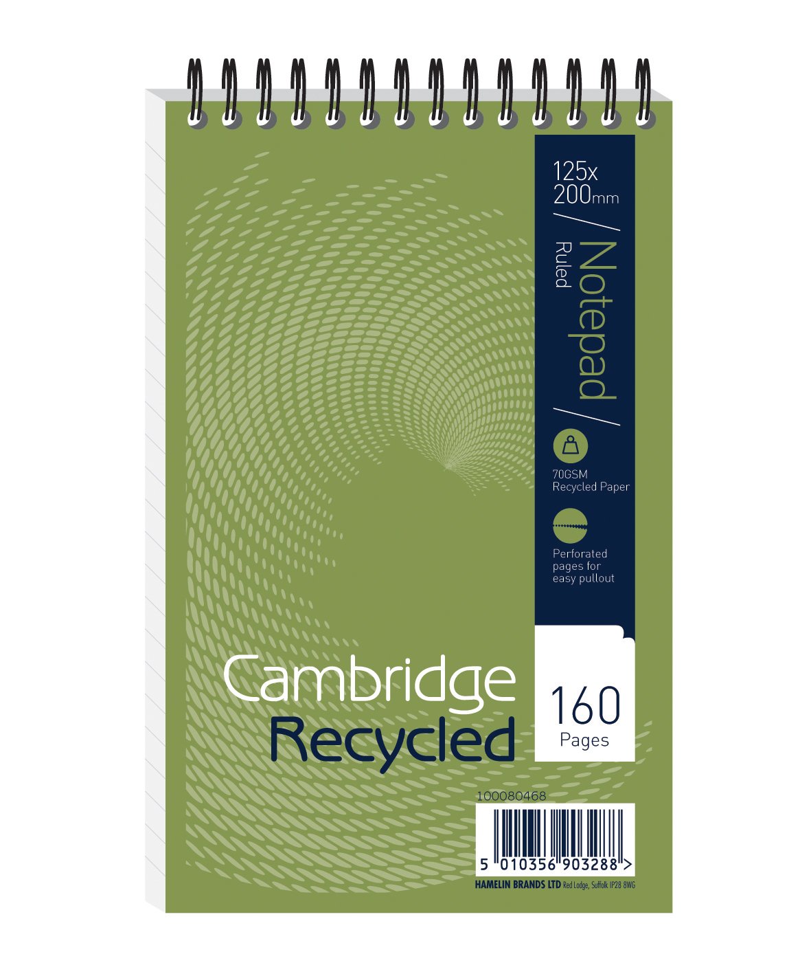 Cambridge Recycled Cambridge Rcyc Wbnd Reporters Notepad 160 Pg