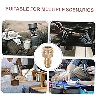 Vista 9 de 2PCS Propane Tank Adapter Quick Connect Fittings Solid Brass POL to QCC1 Connector for Outdoor Camping and Grill