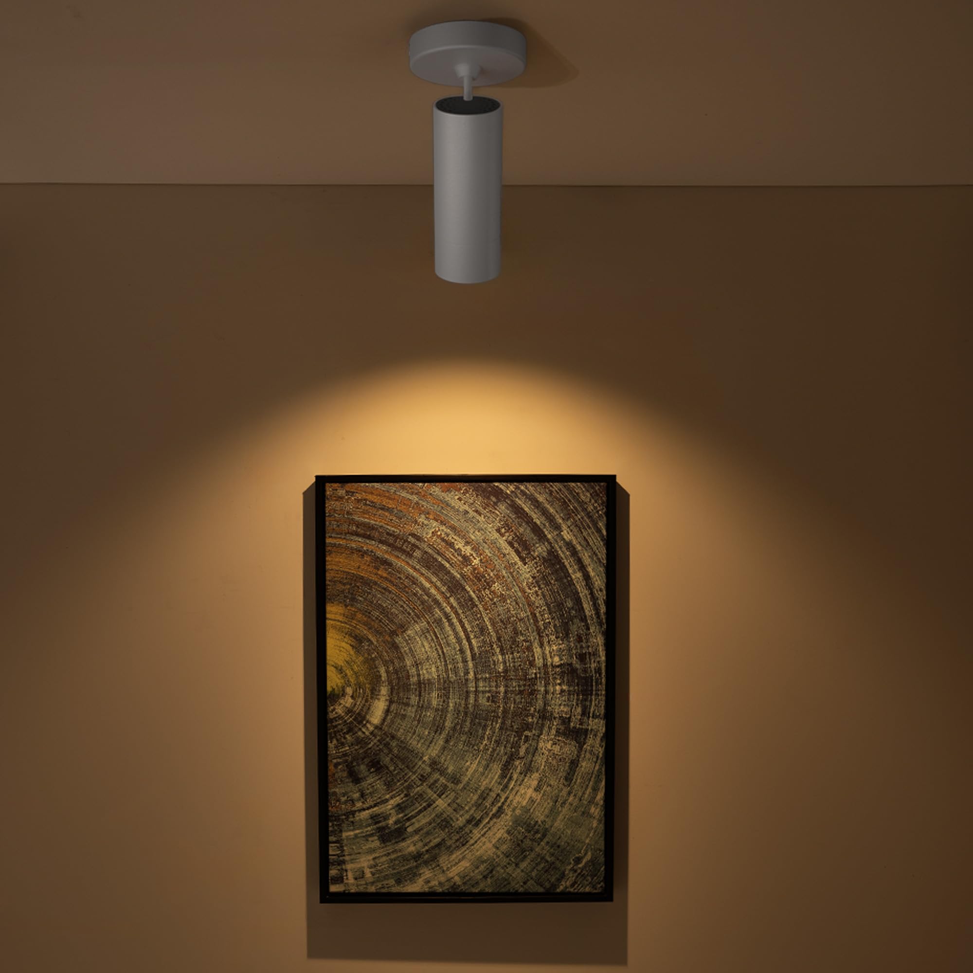 Aisilan Deckenstrahler LED 1 Flammig Weiß Dimmbar GU10 Schwenkbar Deckenleuchte Strahler Modern Drehbar Deckenlampe Spots für Wohnzimmer, Schlafzimmer, Küche