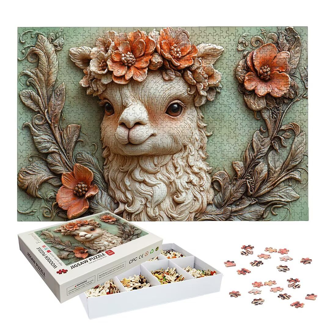 Puzzle Alpaca, Puzzle 1000 Pezzi per Adulti, Regalo Donna/Uomo -2625