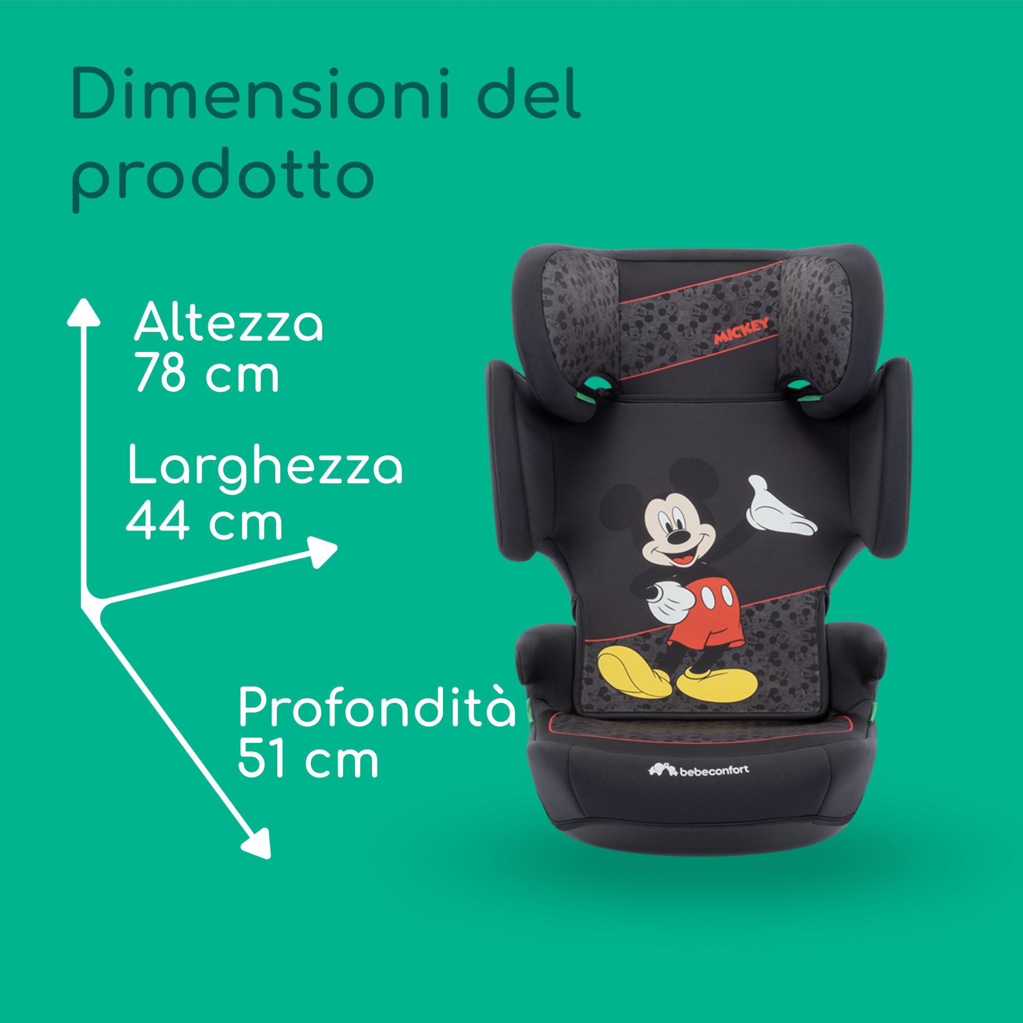 Maxi-Cosi Rivestimento Seggiolino Auto in Cotone Organico per RodiFix M i-Size/RodiFix R i-Size, Copri Seggiolino per Bambini, Morbido e Traspirante, Lavabile in Lavatrice, Natural White