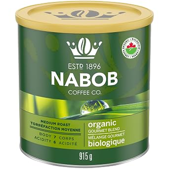 Nabob Organic Gourmet Blend Ground Coffee, 915g/32.3 oz., {Imported from Canada}