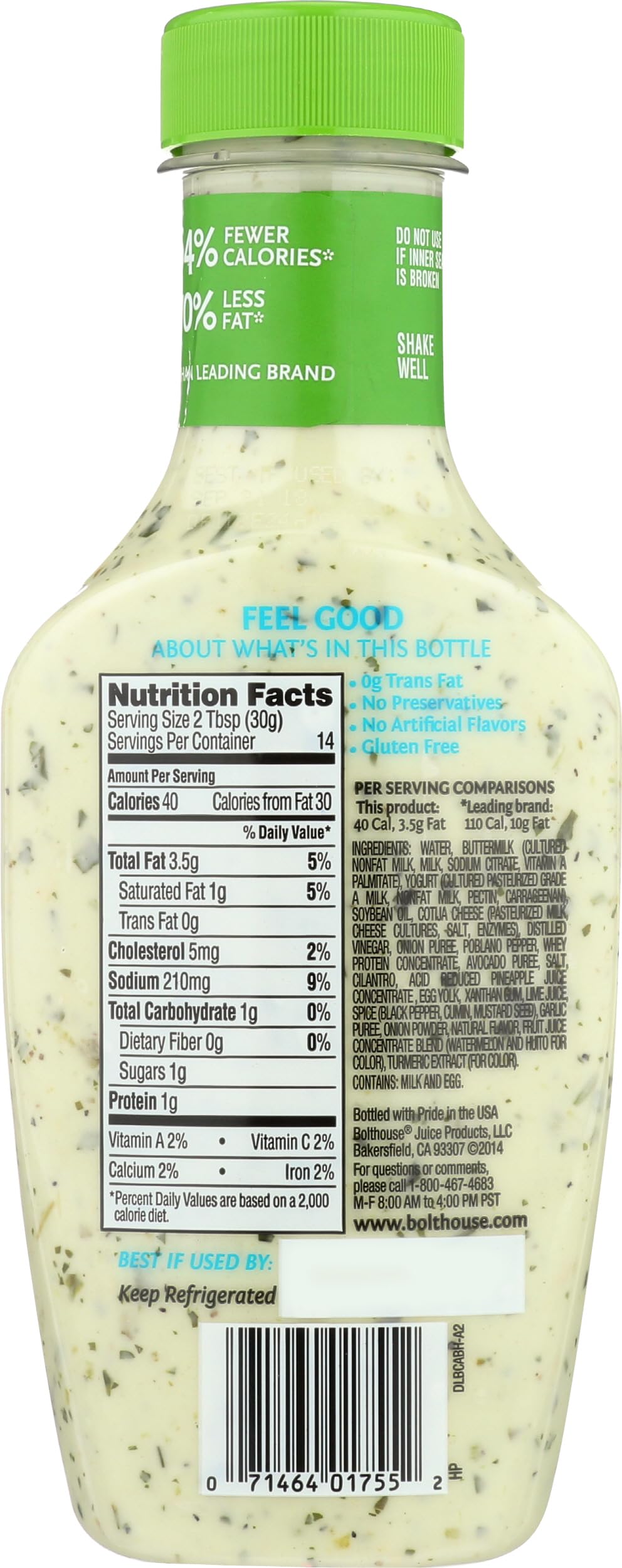 Amazon.com: Bolthouse Farms, Cilantro Avocado Yogurt Dressing, 14 oz : Grocery & Gourmet Food Amazon.com: Bolthouse Farms, Cilantro Avocado Yogurt Dressing, 14 oz : Grocery & Gourmet Food