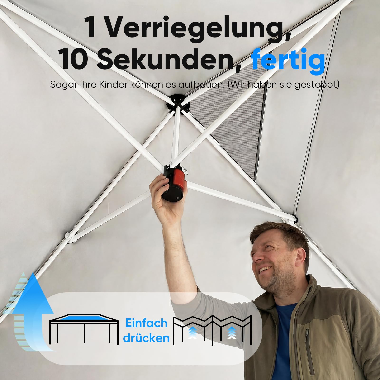 Quictent Faltpavillon 3x6m Pop-Up