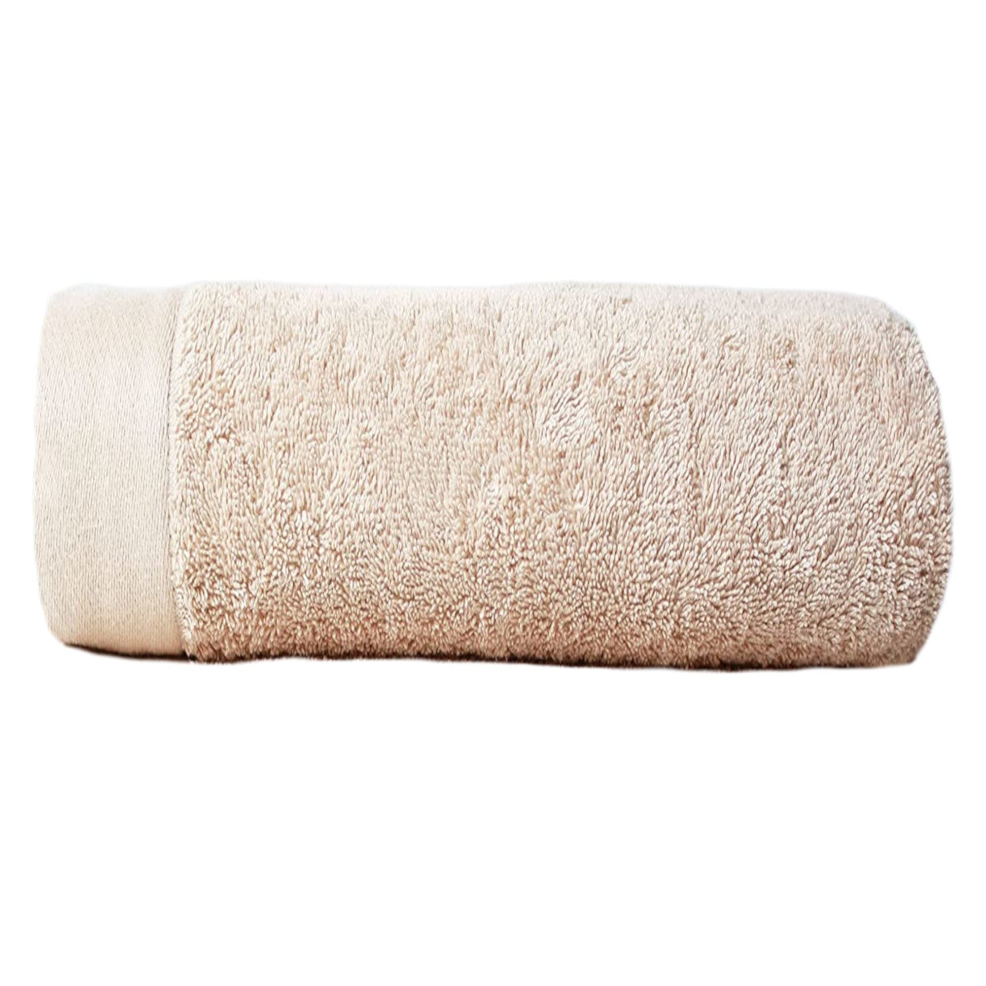 Sue Rossi Ltd Recycled Towels Sustainable Eco Terry Bathroom Towel Recycle Plastic And Cotton 600 GSM Soft Absorbent Luxury Feel (Latte, Hand Towel)