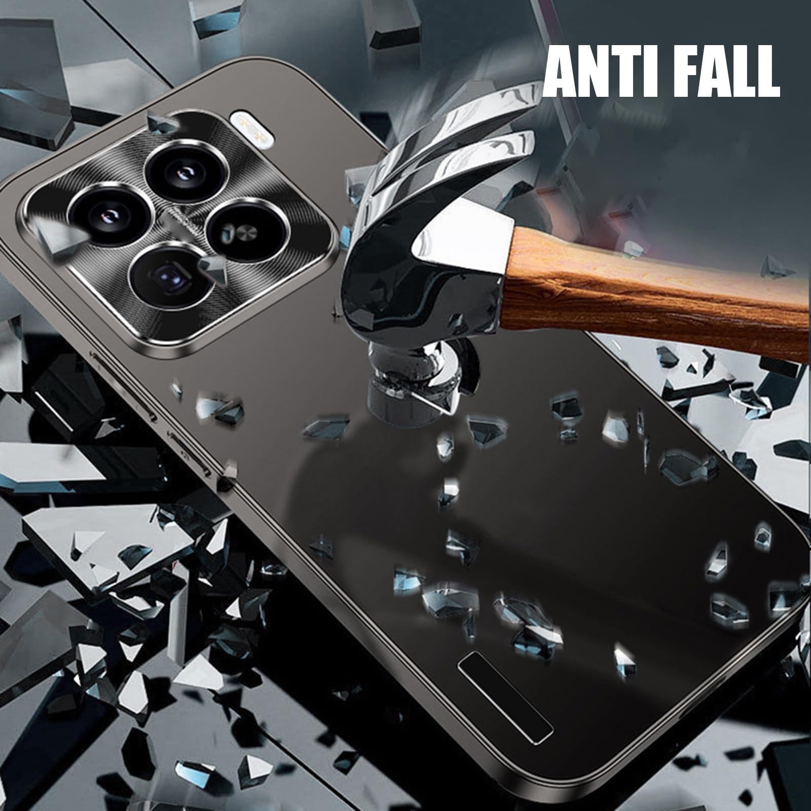 Générique Coque pour Xiaomi 15 Pro/15, Étui De Protection D'objectif, Résistant Aux Chocs Anti-Empreintes Coque Métal Givré Housse(Purple,15)