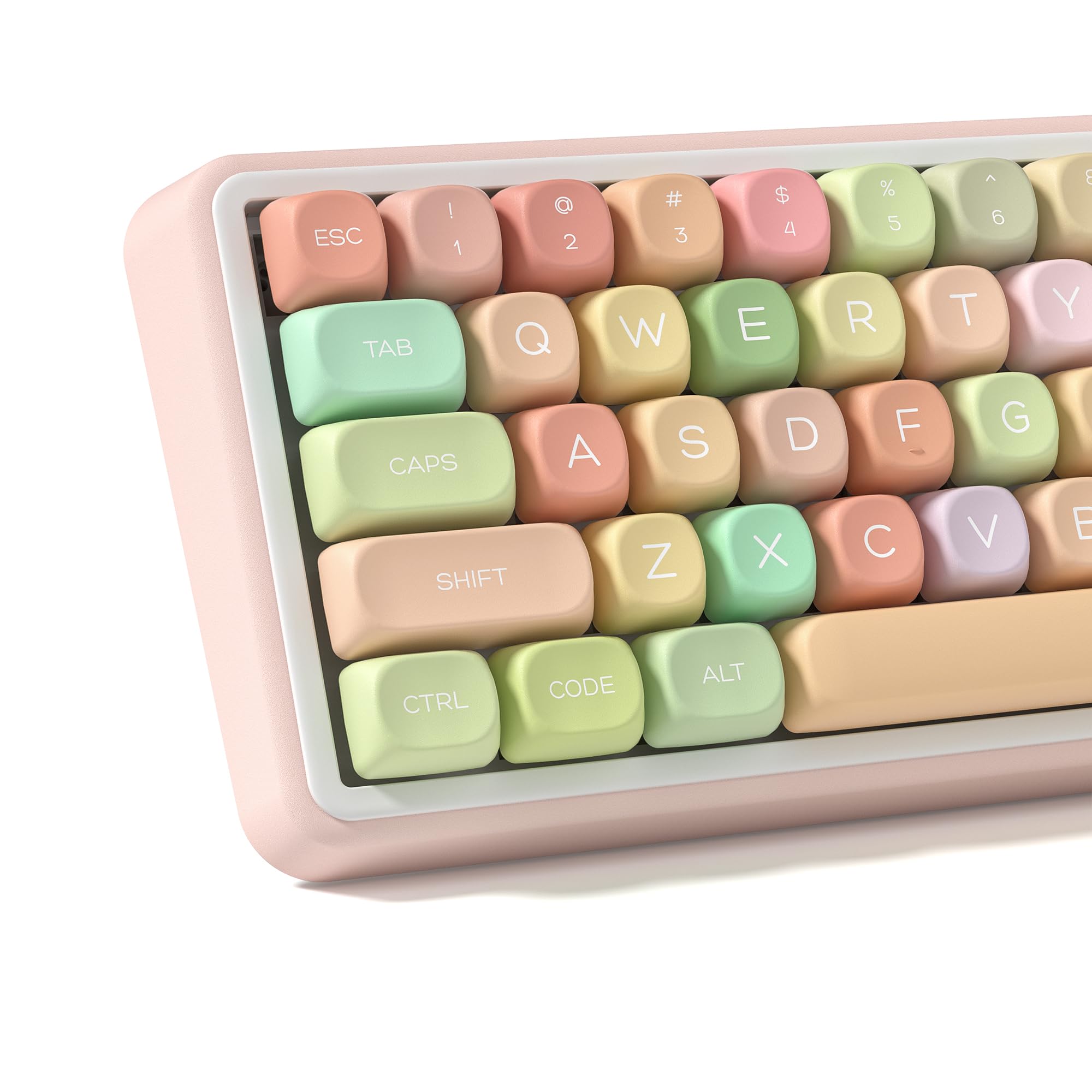 dagaladooCute Candy keycaps Set,dye Sublimation pbt keycaps,MOA Profile Custom keycaps, Rainbow Keyboard Key Cap for Cherry Gateron MX Switches Mechanical Keyboards(134 Keys)