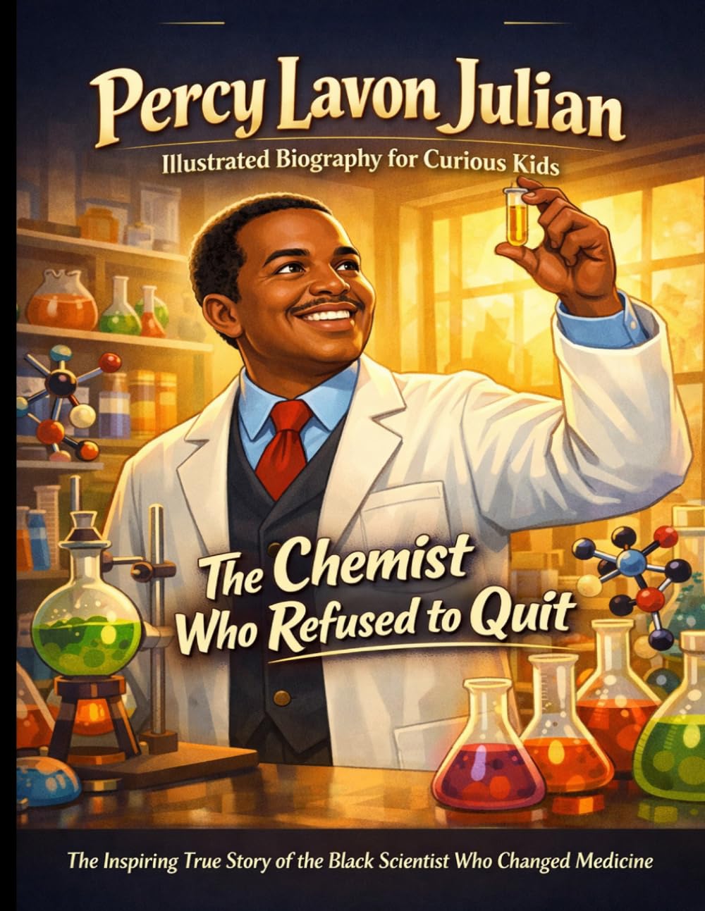 Percy Lavon Julian Illustrated Biography for Curious Kids: The Inspiring True Story of the Black Scientist Who Changed Medicine Forever Despite Every Door Being Slammed in His Face.