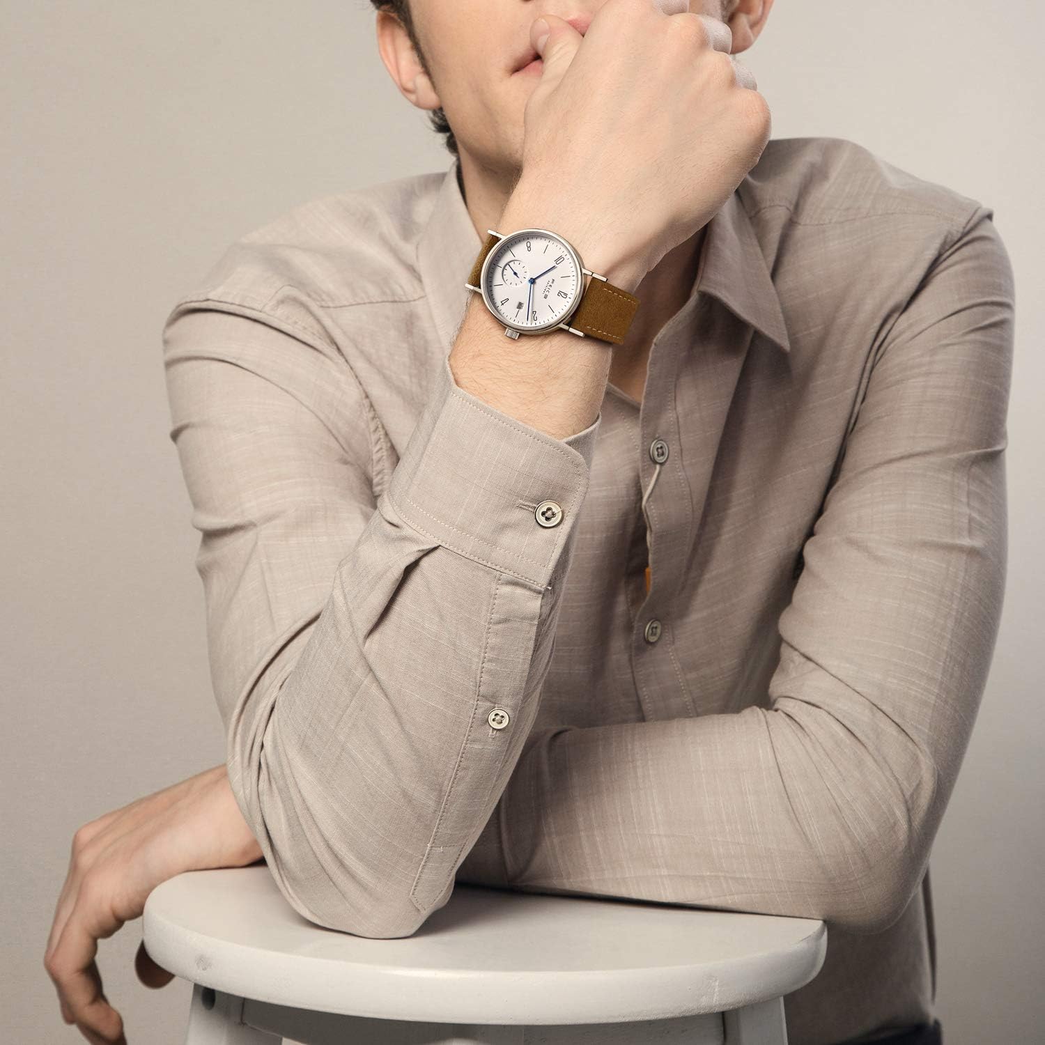 FEICE Men’s Watches Bauhaus Design Automatic Watch Waterproof Sapphire Crystal Analog Mechanical Watches for Men Women Unisex -FM201