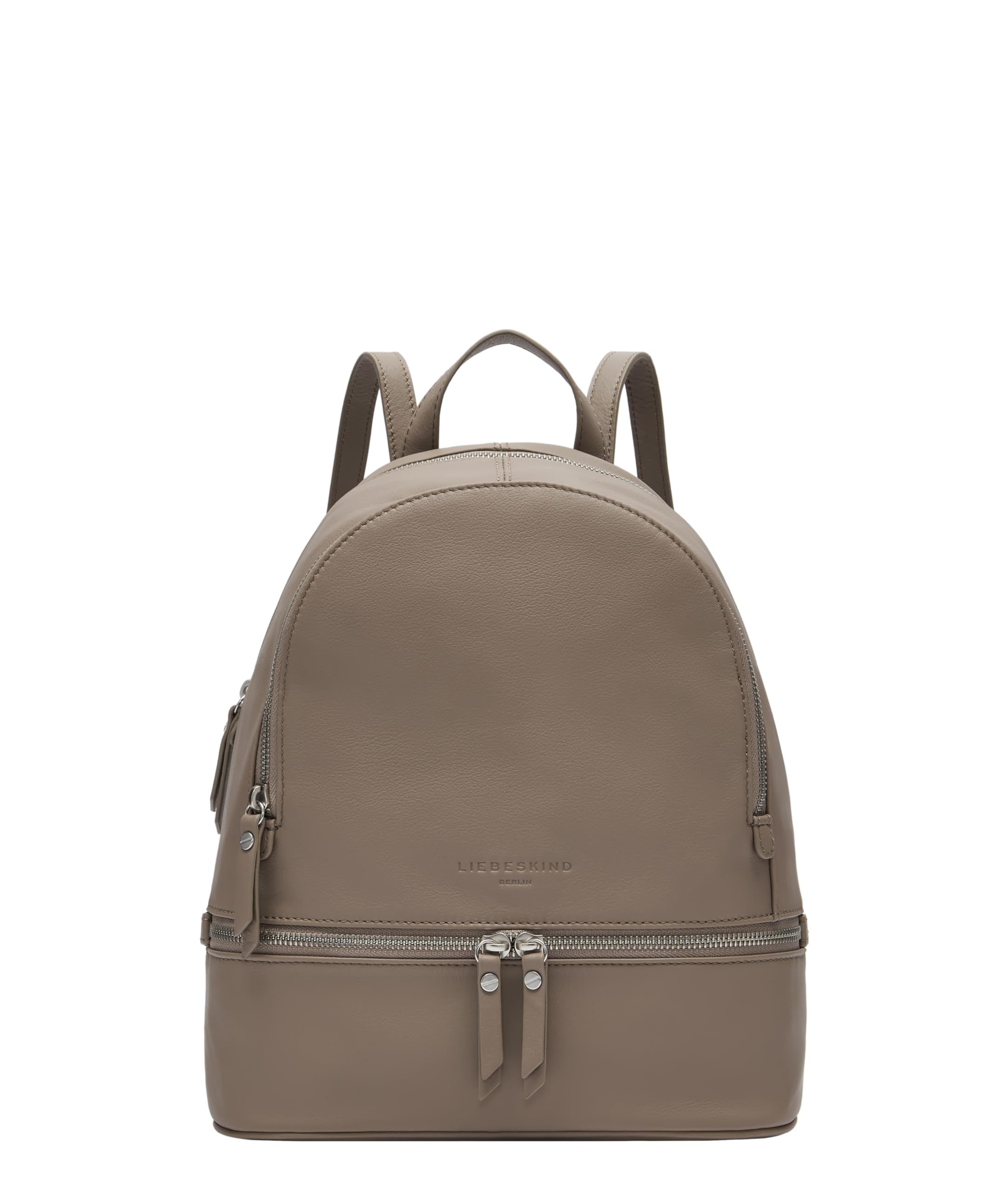 Liebeskind Berlin Rucksack „Alita“ I Hochwertiger Backpack aus weichem Rindsleder mit Reißverschlussfächern und verstellbarem Schulterriemen I Damen-Rucksack