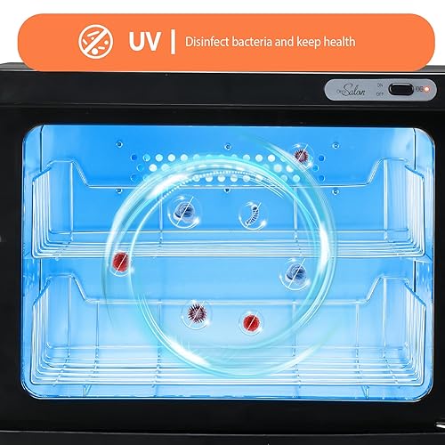 Miniatura 7 de Kcelarec Calentador de toallas calientes, gabinete profesional de toallas calientes, calentadores de toallas de spa 2 en 1 para tratamientos