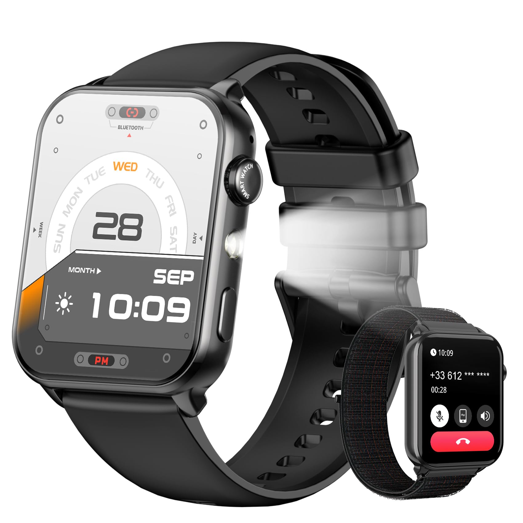 Baolubao 4G Smartwatch Kinder - Kinder Telefonuhr mit SIM-Kartenslot, Telefonanruf, Sprachchat, GPS, SOS Notruf, Taschenlampe, Schulmodus, Schrittzähler, Kinderuhr für Mädchen Geschenke 4-12 Jahren